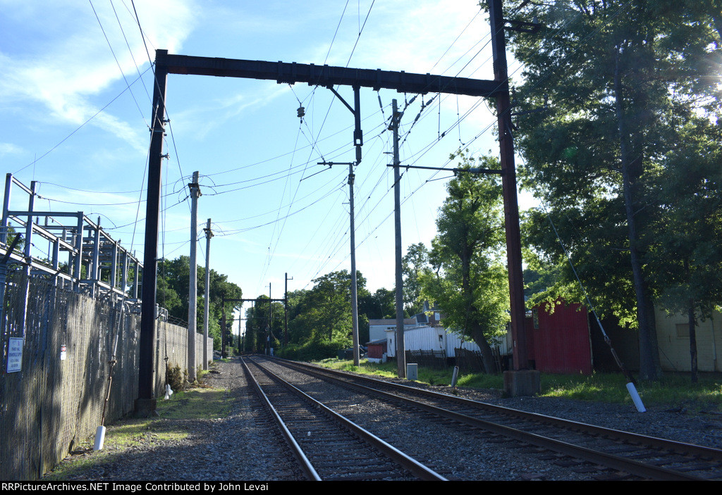 Looking west along the Gladstone Branch right of way from the Mine Brook Rd Xing